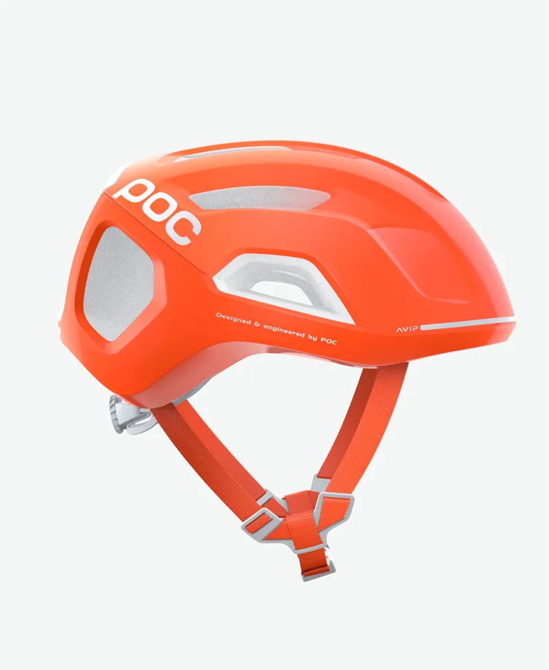 POC Ventral Tempus SPIN Covered Road Helmet in Orange-2