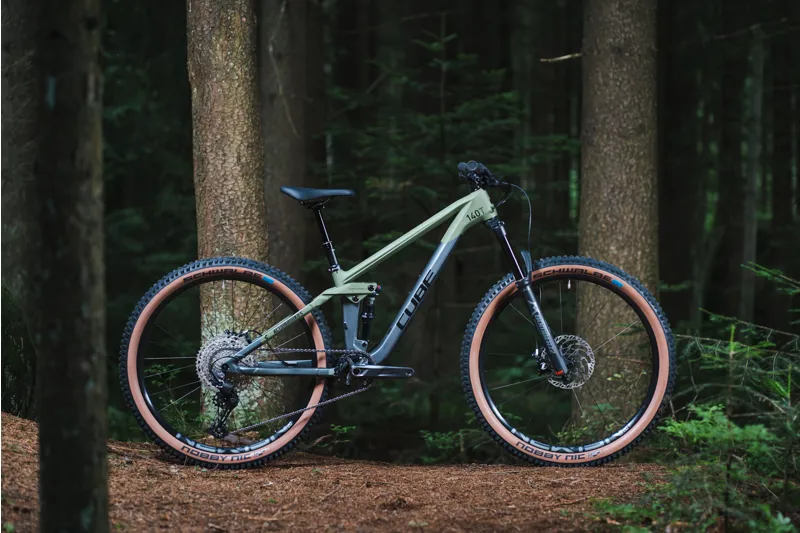 2022 Cube Stereo 140 HPC Rookie Kids Mountain Bike in Gray-5