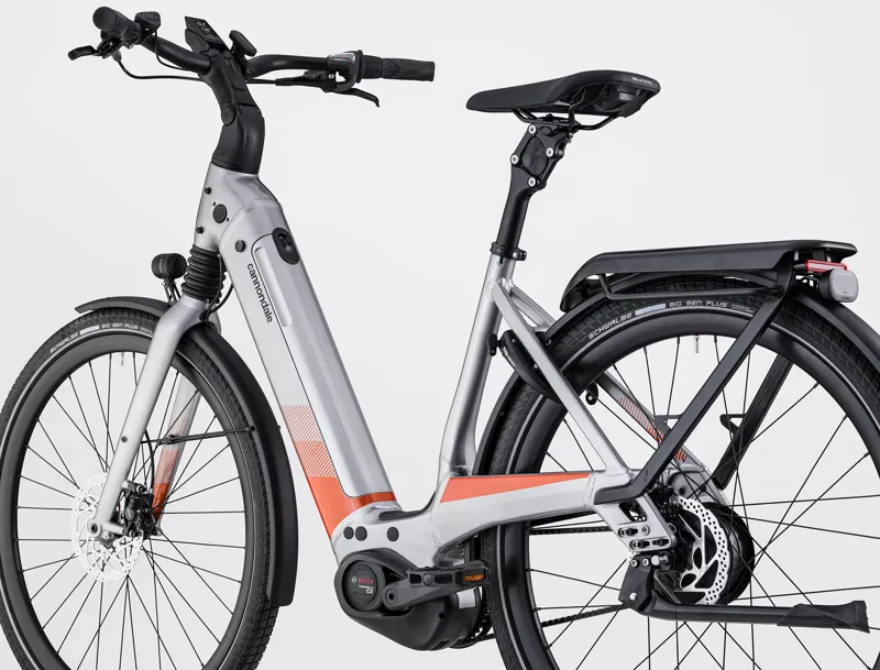 2021 Cannondale Mavaro Neo 1 Electric Hybrid Bike in Gray-4