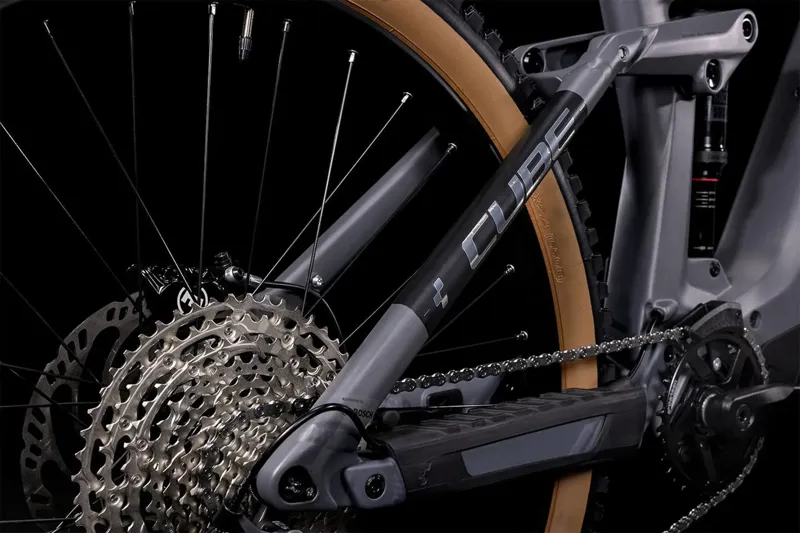 2022 Cube Stereo Hybrid 160 HPC Race 625 Electric Mountain Bike Gray-4