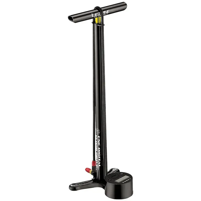 Lezyne CNC Digital Floor Drive in Black