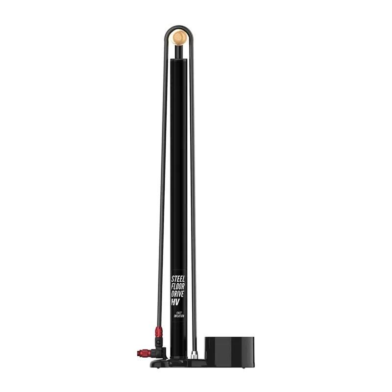 Lezyne Steel Floor Drive HV in Black-1