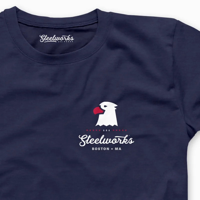 Steelworks USA Wordmark BOS Tee-1