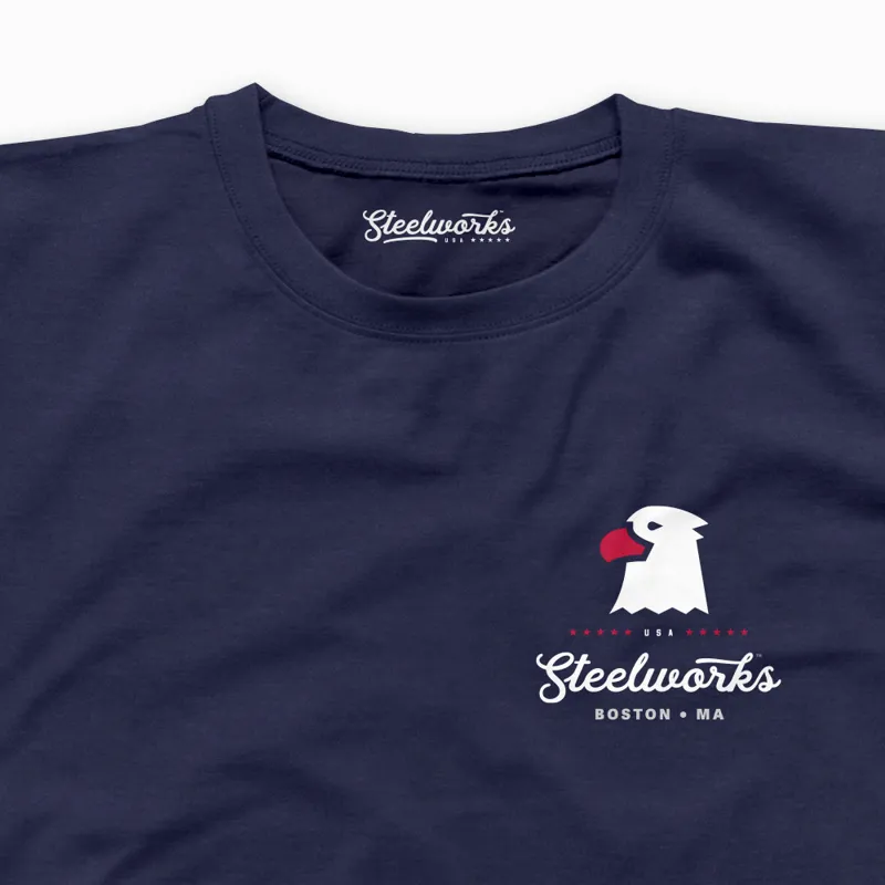 Steelworks USA Wordmark BOS Tee-3